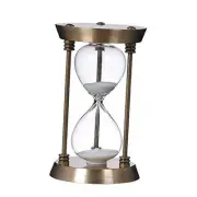 Bellaware 60 Minute Metal Hourglass Sand Timer, Decorative Large Size Sand