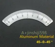 Bridgeport Milling Machine 45-0-45 Scale Sticking Aluminum Arc Scale Angle Ruler