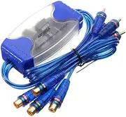 Voniecop 4-Channel RCA Audio Noise Filter Suppressor Ground Loop Isolator Car Stereo 50W