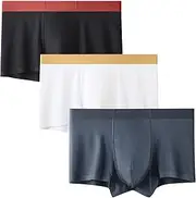[Maiyifu-GJ] 3 Pack Mens Moisture-Wicking Boxer Briefs Soft Breathable Underwear Trunks Lightweight Comfortable Underpants, Color17, Large, Color17, Large