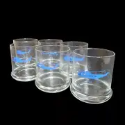 NEW! US Navy Helicopters Set of 6 Different 12 oz Rocks Whiskey Glasses Vintage