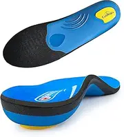 ORHILYA Plantar Fasciitis Pain Relief Men Orthotics in Shoes Insole Arch Support Work Boot Inserts Flat Feet Women Heel Spur Pad Orthopedic Sole for Pronation Absorb Shock Athletic Cushion, Blue, MEN (7-7 1/2) | WOMEN (9-9 1/2) --260MM-10.25"