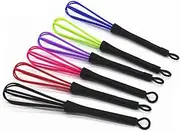 6 Pcs Mini Whisks for Hair Dye Color Mixing, 7 x 1.2 in, Balloon Salon Barber Hairdressing Hair Color Dye Cream Whisk Kitchen, Mixer Tool for Blending, Whisking, Beating and Stirring