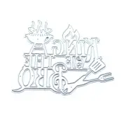King of The BBQ Letter Metal Cutting Dies Embossing Stencil Album Template