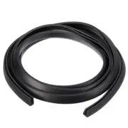 9/32"x 25/64"x 4.9ft Rubber U Channel Edge Trim Flat Fits 2.5-3mm Edge, Black