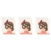3x Rifle Paper Co 10.7x14cm Blank Single Greeting Card w/ Envelope Birthday Girl