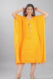 Women Rayon Printed Embroidery Kaftan Kurta |aftan Kurta