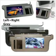 2Pcs 7" Grey Car 2 Channel Video Sunvisor Rear View Mirror Screen Lcd Monitors (for: Porsche)