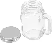 minkissy Glass Nail Art Set Disinfecting Jar Brush Cup Grinding Head Cuticle Clippers Storage Case for Salons Home