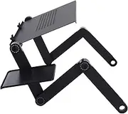 Laptop Desk Aluminum Alloy Adjustable Folding Computer Stand Portable for Home Office Dormitory