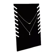 Flannel Black Necklace Display, Pendant Chain Display Jewelry Display Stands ...