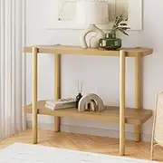 Modern Design 2-Tier Display Shelves 15kg per Shelf Capacity Beautiful Wood Grain for Versatile use