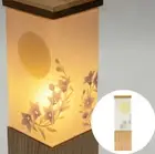 Woody Paper Lantern lamp Traditional Japanese Floor moody Relax Bellflower Moon
