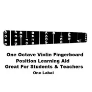 1 Violin Fiddle Fingerboard Fret Marker Label Fingering Chart 4/4