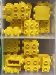 LEGO Parts - Yellow Brick 1 x 2 x 1 2/3 with Studs on Side - No 67329 - QTY 20