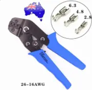 Ratchet Wire Terminal Crimper Plier Ferrule Tool for Insulated Cable 0.5-1.5 mm²