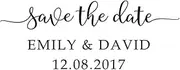Personalized Self Inking Wedding Stamp Custom Save The Date Rubber Stamp Gift Idea