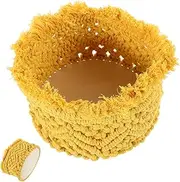 ABOOFAN Woven Storage Basket Versatile Cotton Rope Organizer for Nursery and Pets Elegant Design for Cosmetics Fruits and Plants Collapsible and Bin for Shelves