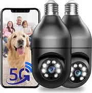 Wireless Security Cameras Outdoor, 5G 2.4GHz WiFi Security Camera for Outdoor Home Security, Motion Detection, Color Night Vision,