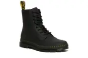 Dr. Martens Unisex Combs Wyoming Leather Boots in Black