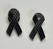 70 Thin Blue Line Ribbon Metal Lapel Pins Dark Blue Line Police Sheriff