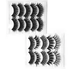 Fluffy Wispies False Eyelashes 3D Mink Hair Eye Lash Extension Crisscross