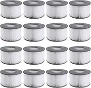 Mscomft Replacement Filter for MSPA Whirlpoal Replacement Filter Cartridge Water Filter, Filter for Hot Submarines and Spa, for Inflatable Pools - Water Filter Model from 2020 (16 Pieces)