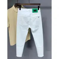 在飛比找ETMall東森購物網優惠-潮牌純白色美式高端簡約風牛仔褲