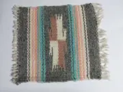Dollhouse Miniatures Wool Woven Fringe Aztec Southwestern Indian Rug Carpet