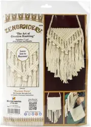 Design Works/Zenbroidery Macrame Purse Kit 7"X8"-