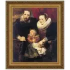 Design Toscano Wildens Family Portrait, 1621: Canvas Replica Painting: Small