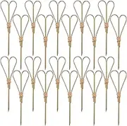 Drink Skewers Cocktail,Cocktail Skewers Drink Picks - Fancy Toothpicks, Heart-Shaped Cocktail Toothpicks, Wooden Toothpicks for Appetizers