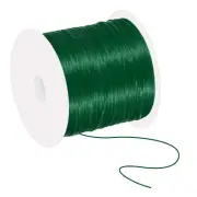 66Yard Flat Stretchy Bracelet String 1mm Elastic Beading Cord Dark Green
