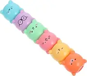 Generic 1Set Cute Bear Stackable Markers Multi Function Highlighter Pens for Students Daily Accessories and Art Projects Effortless Writing Experience with Easy Pull Design