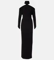 [Courreges] Courrèges Circle open-back high-neck gown AU 14 black