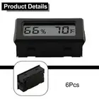 Digital Humidity Monitoring Tool Set of 6 Mini Meters for Indoor Spaces