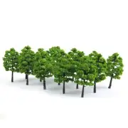 20pcs Green Trees Model Train Railway Diorama Wargame Park Street Scenery Set