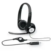 Logitech H390 USB Headset Adjustable,USB,2 Years Noise Cancelling Micophone Headphones In-line Audio Controls