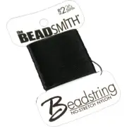 Black Beadsmith Nylon Beading Thread Cord Sz 2 26yds