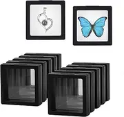 HTDYK 10PCS 3D Floating Frame Display Stand, Transparent Display Frame, Challenge Coin Holder for Jewelry Antique Specimens, 2.75x2.75 Inches