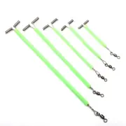 3 Way T-Shape Fishing Swivel Cross line Steel Wire Leader Arm Fluorescent Rig