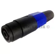 4 Pole Conductor Speaker Cable Female Connector for SPEAKON Audio Loudspeaker