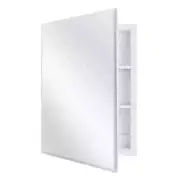 Glacier Bay Medicine Cabinet 19.6"Wx26"H White Recessed/Surface 3-Shelf + Mirror