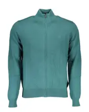 North Sails ZipUp Knit Cardigan Casual Style Men Green Sweaters