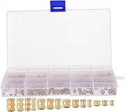 330pc Brass Threaded Inserts Nuts Set Wood Furniture Screws Inserts Fasteners Molding Connector Kit
