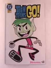 Sketch cover original art, Teen Titans Go Beast Boy by Dan Neidlinger