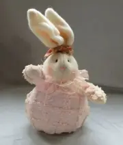 Pink Plush Easter Bunny Rabbit - NOS