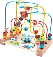 ibasenice 1Pc Funny Ocean Maze Educational Beaded Plaything for Enhances Cognitive Skills Interactive Three Track Design Present for Learning and Play