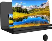 12 Inch 14 Inch HD Phone Screen Magnifier, Screen Amplifier, Movie Video Enlarger Screen Phone Projector, Smartphone Glass, Foldable Phone Stand