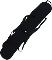 [JUMPLAWN] Lightweight Ski Cover for Snowboard Storage Durable Black Bag for Convenient Travel and Protection Against Scratches and Dirt for Easy Carrying and Use